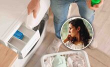 ammorbidente lavatrice, viso donna